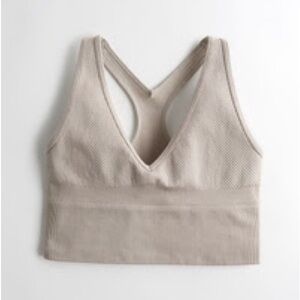 Hollister Gilly Hicks Ribbed Seamless Plunge Bra Active Top